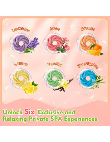 Bombas de Baño Naturales para Niños Lanshanzhuoshen - 6 Aromas
