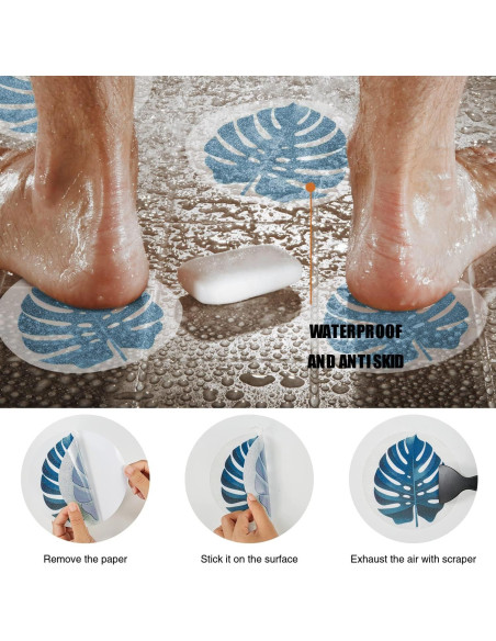 Pegatinas Antideslizantes Secopad para Bañera 10 PCS 15 cm Pegatinas Antideslizantes Secopad para Bañera 10 PCS 15 cm