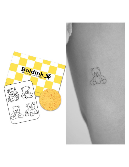 Tatuajes Semipermanentes Boldink Muñeco de Oso 7-14 Días Tatuajes Semipermanentes Boldink Muñeco de Oso 7-14 Días