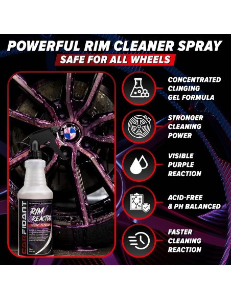 Limpiador de Ruedas Carfidant Rim Reactor 473 ml Gel Neutro pH Limpiador de Ruedas Carfidant Rim Reactor 473 ml Gel Neutro pH