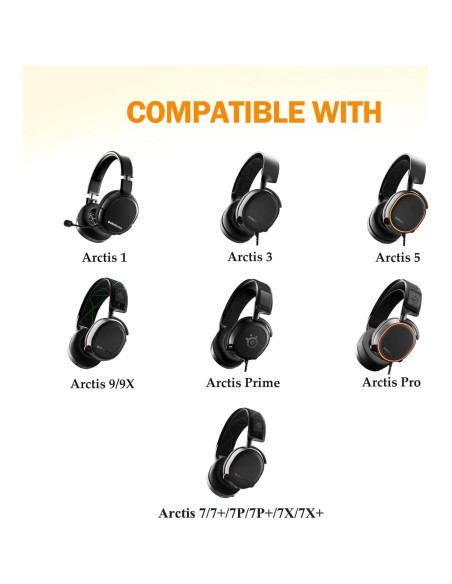 Almohadillas de Gel Refrigerante Fadmew para Auriculares SteelSeries Almohadillas de Gel Refrigerante Fadmew para Auriculares SteelSeries
