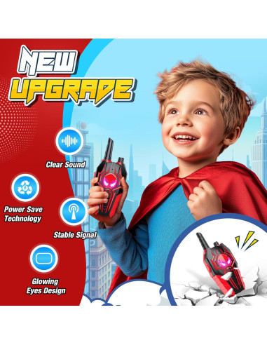 Walkie Talkies Recargables Evassal para Niños 2 Paquete