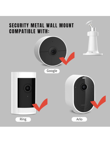Soporte de Pared Ajustable Gusfeliz para Cámaras Arlo y Ring