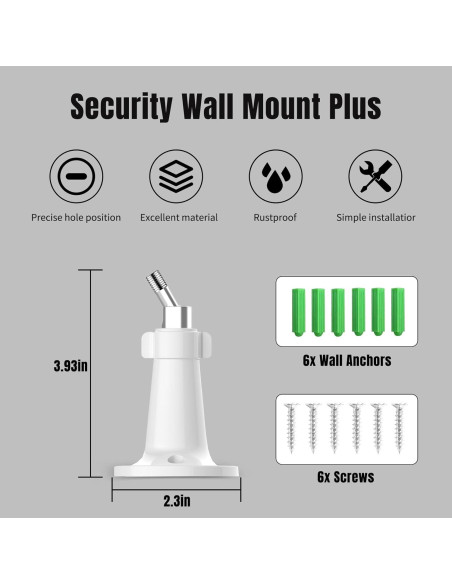 Soporte de Pared Ajustable Gusfeliz para Cámaras Arlo y Ring Soporte de Pared Ajustable Gusfeliz para Cámaras Arlo y Ring