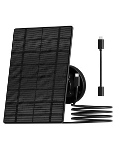 Panel Solar ZUMIMALL 3W IP66 para Cámara Inalámbrica Exterior