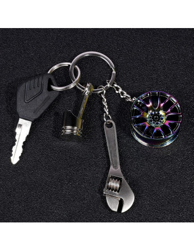 Llavero de Metal HNYYZL 6 Piezas Temáticas de Automóvil