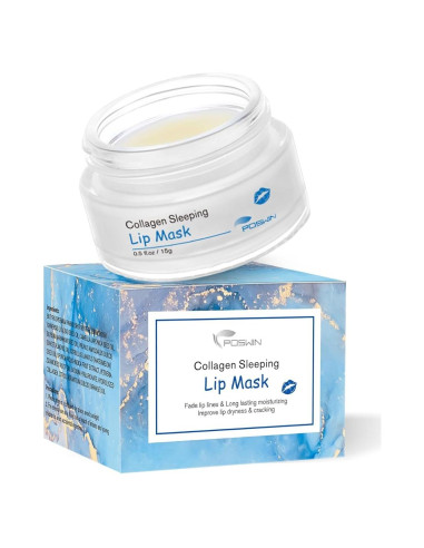 Mascarilla Labial Nocturna POSWIN 15g - Hidratación y Colágeno