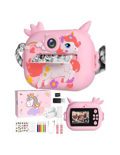 Cámara Instantánea OZMI X5D Rosa 48MP 1080P para Niños