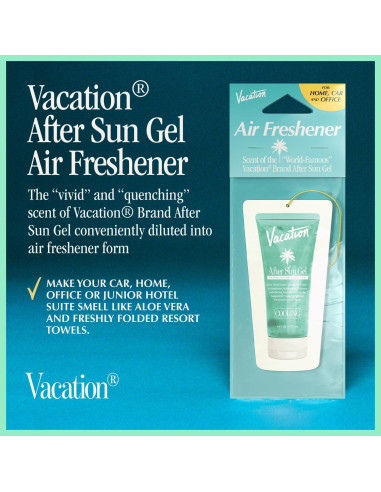 Ambientador Colgante Gel Después del Sol Vacaciones - 3 Piezas