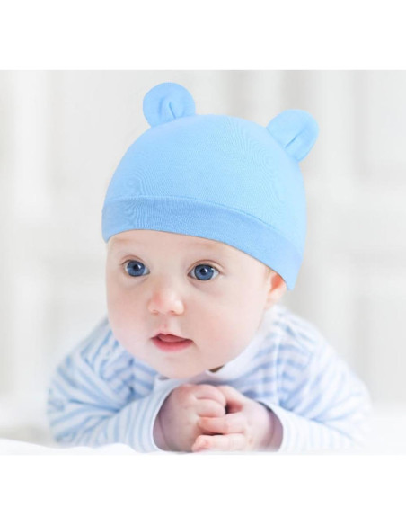 Conjunto de Gorras Turbante y Mitones para Bebés 0-6 Meses Conjunto de Gorras Turbante y Mitones para Bebés 0-6 Meses