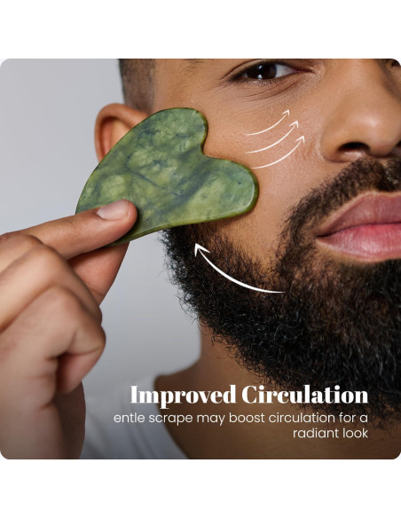 Herramienta Gua Sha Cristal Sanador RoselynBoutique Jade Verde Herramienta Gua Sha Cristal Sanador RoselynBoutique Jade Verde