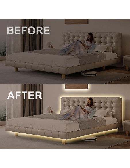 Tira LED COB inteligente Olaholii 2m regulable 2700K-6500K Tira LED COB inteligente Olaholii 2m regulable 2700K-6500K