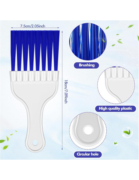 Boao 6 Cepillos de Limpieza para Aire Acondicionado Azul Boao 6 Cepillos de Limpieza para Aire Acondicionado Azul