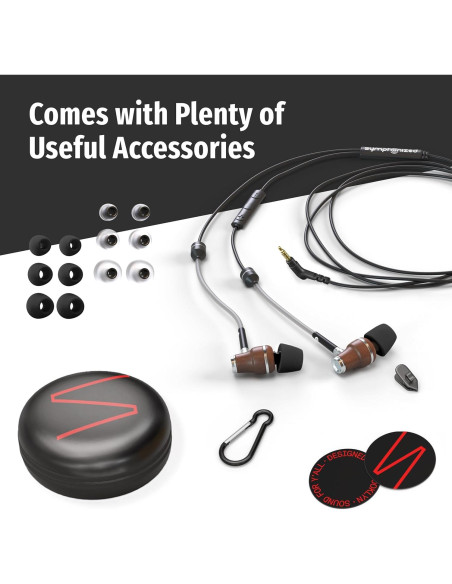 Auriculares In Ear Symphonized EMF 3.5mm, Sonido 3D, Madera Auriculares In Ear Symphonized EMF 3.5mm, Sonido 3D, Madera