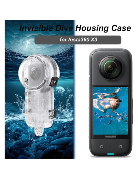 Funda de Buceo Invisible SRUIM para Insta360 X3 - Impermeable 50m Funda de Buceo Invisible SRUIM para Insta360 X3 - Impermeable 50m