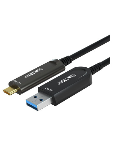 Cable de fibra óptica USB A a C GeoHN.G 10M 10Gbps