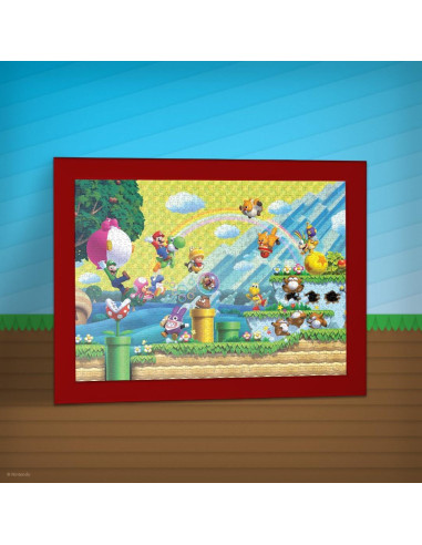 Rompecabezas Super Mario Caos y Diversión 1000 Piezas 48x69 cm