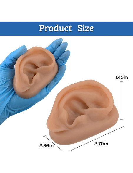 Modelo de Oído de Silicona SimCoach para Acupuntura y Piercing Modelo de Oído de Silicona SimCoach para Acupuntura y Piercing