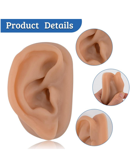 Modelo de Oído de Silicona SimCoach para Acupuntura y Piercing Modelo de Oído de Silicona SimCoach para Acupuntura y Piercing