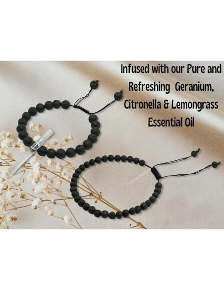 Conjunto Pulsera y Tobillera de Lava con Aceite Esencial Conjunto Pulsera y Tobillera de Lava con Aceite Esencial
