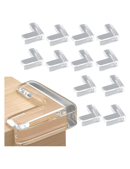 12 Protectores de Esquinas de Silicona Transparente Storite 12 Protectores de Esquinas de Silicona Transparente Storite
