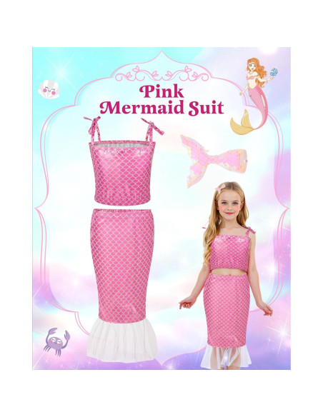 Conjunto de Disfraces de Princesa Gleamkid 13 en 1 para Niñas 3-6 Años Conjunto de Disfraces de Princesa Gleamkid 13 en 1 para Niñas 3-6 Años