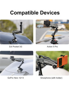 Brazo de Cuchilla MOVMAX para DJI Osmo Pocket 3/2 y GoPro 2