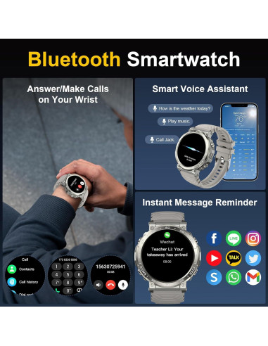 Reloj Inteligente PYRODUM S56 Ultra 1.52" Resistente 5ATM