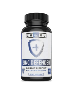 Zhou Zinc Defender - Suplemento de Zinc 30mg Vegano 60 Cápsulas