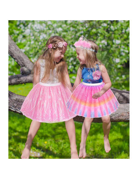 Conjunto de Vestir de Princesa Jeowoqao con Falda TuTu y Zapatos Conjunto de Vestir de Princesa Jeowoqao con Falda TuTu y Zapatos
