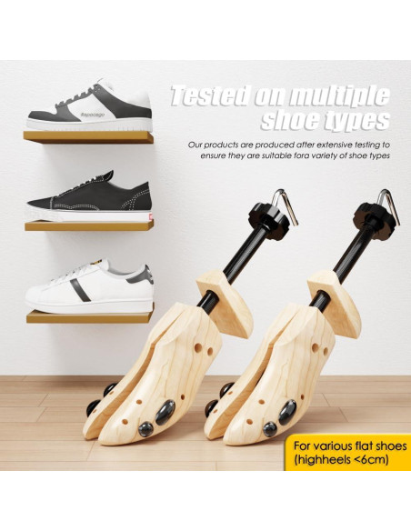 Estirador de Zapatos de Madera Repacego Ajustable Unisex Estirador de Zapatos de Madera Repacego Ajustable Unisex