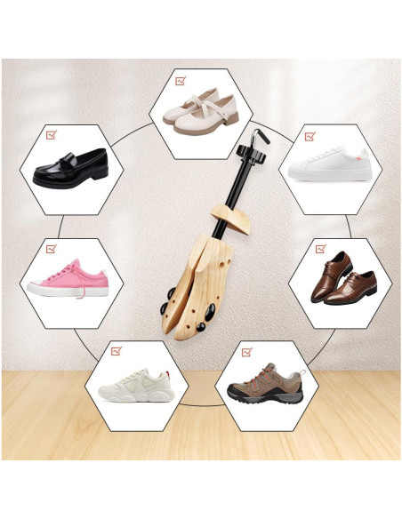 Estirador de Zapatos de Madera Repacego Ajustable Unisex Estirador de Zapatos de Madera Repacego Ajustable Unisex