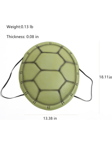 Disfraz Caparazón Tortuga Ninja Niños Cosplay EVA 46x34cm