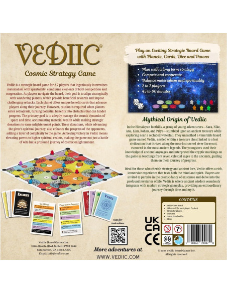 Juego de Mesa Vediic - Estrategia Cósmica para 2-7 Jugadores Juego de Mesa Vediic - Estrategia Cósmica para 2-7 Jugadores