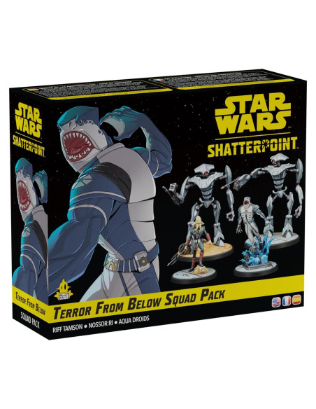 Pack de Escuadra Star Wars Shatterpoint Asmodee - Riff Tamson, Nossor Ri y Droids Acuáticos Pack de Escuadra Star Wars Shatterpoint Asmodee - Riff Tamson, Nossor Ri y Droids Acuáticos