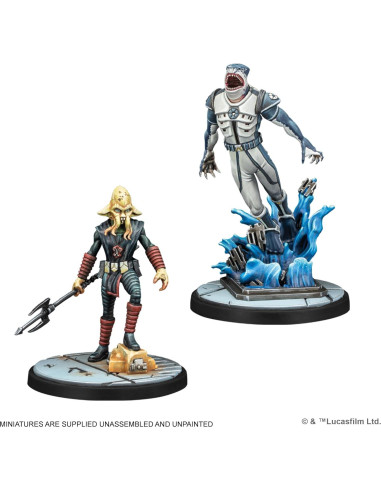 Pack de Escuadra Star Wars Shatterpoint Asmodee - Riff Tamson, Nossor Ri y Droids Acuáticos