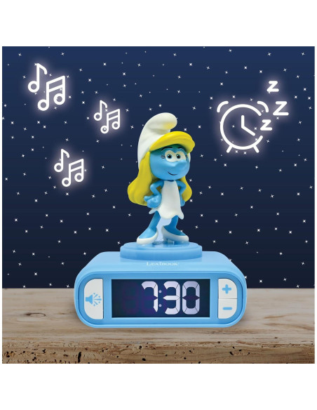 Reloj Despertador LEXiBOOK Pitufos con Luz Nocturna y Sonidos Reloj Despertador LEXiBOOK Pitufos con Luz Nocturna y Sonidos