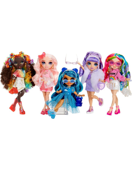 Muñeca de Moda Rainbow High Violet con Kit de Accesorios DIY 11" Muñeca de Moda Rainbow High Violet con Kit de Accesorios DIY 11"