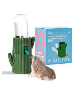 Botella de Agua Cerámica para Hámster BUCATSTATE 120ml Verde