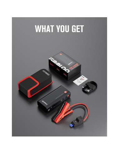 GOOLOO Arrancador de Salto 3000A 12V Batería Portátil