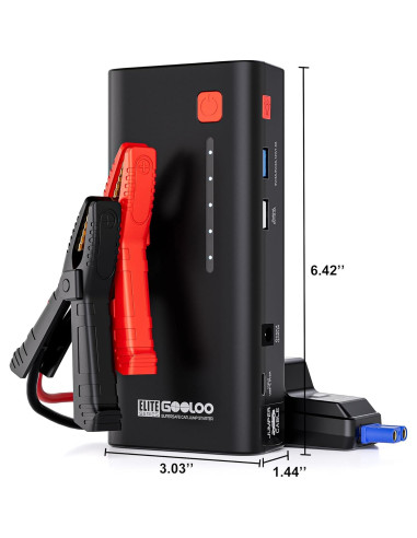 GOOLOO Arrancador de Salto 3000A 12V Batería Portátil