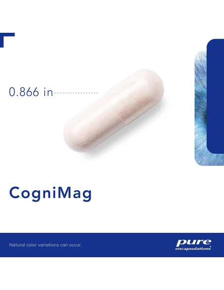Suplemento Cognitivo Pure Encapsulations CogniMag 120 Cápsulas - Magnesio-L-Treonato y Polifenoles Suplemento Cognitivo Pure Encapsulations CogniMag 120 Cápsulas - Magnesio-L-Treonato y Polifenoles