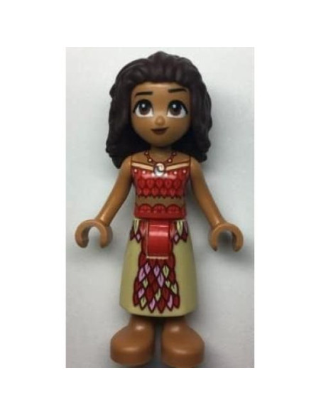 Figura de Moana LEGO con Pua, tambor y tabla de surf Figura de Moana LEGO con Pua, tambor y tabla de surf