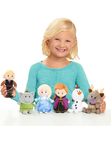 Conjunto de Peluches Disney Frozen 2 Just Play - Anna, Elsa, Olaf y más