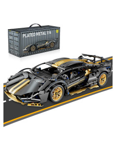 Bloques de Construcción Auto Deportivo PinkBee 1:14 Negro