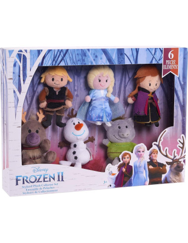 Conjunto de Peluches Disney Frozen 2 Just Play - Anna, Elsa, Olaf y más