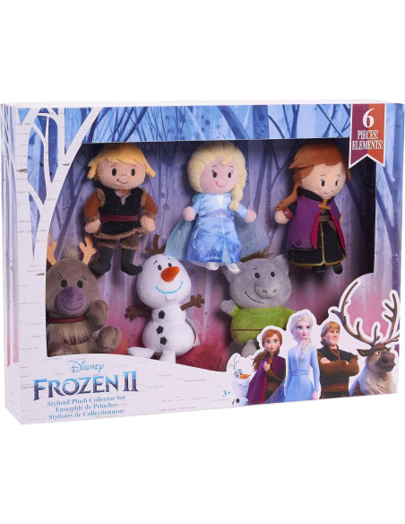 Conjunto de Peluches Disney Frozen 2 Just Play - Anna, Elsa, Olaf y más Conjunto de Peluches Disney Frozen 2 Just Play - Anna, Elsa, Olaf y más