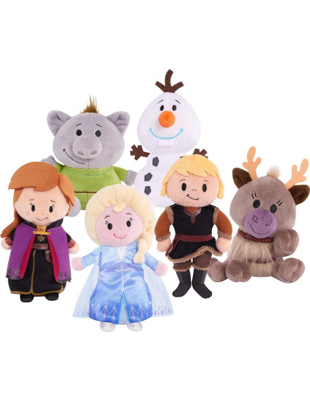 Conjunto de Peluches Disney Frozen 2 Just Play - Anna, Elsa, Olaf y más Conjunto de Peluches Disney Frozen 2 Just Play - Anna, Elsa, Olaf y más