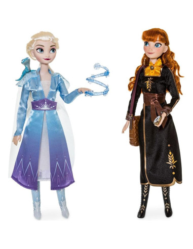 Juego de muñecas Disney Frozen 2 con Elsa y Anna - 6 piezas