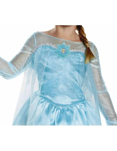 Vestido Clásico Elsa Frozen Disney 3T-4T 100% Poliester